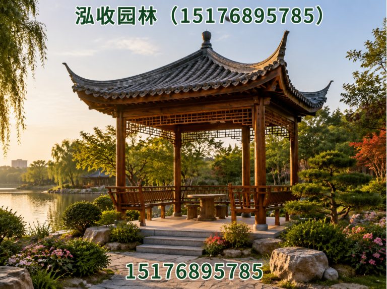 襄阳防腐木凉亭展示图
